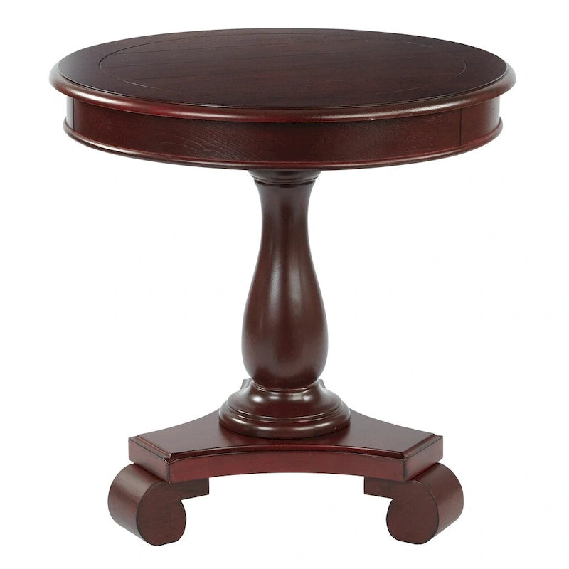 Table d'appoint ronde traditionnelle peinte à la main Porch & Den Viola