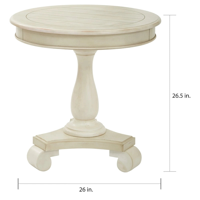 Table d'appoint ronde traditionnelle peinte à la main Porch & Den Viola