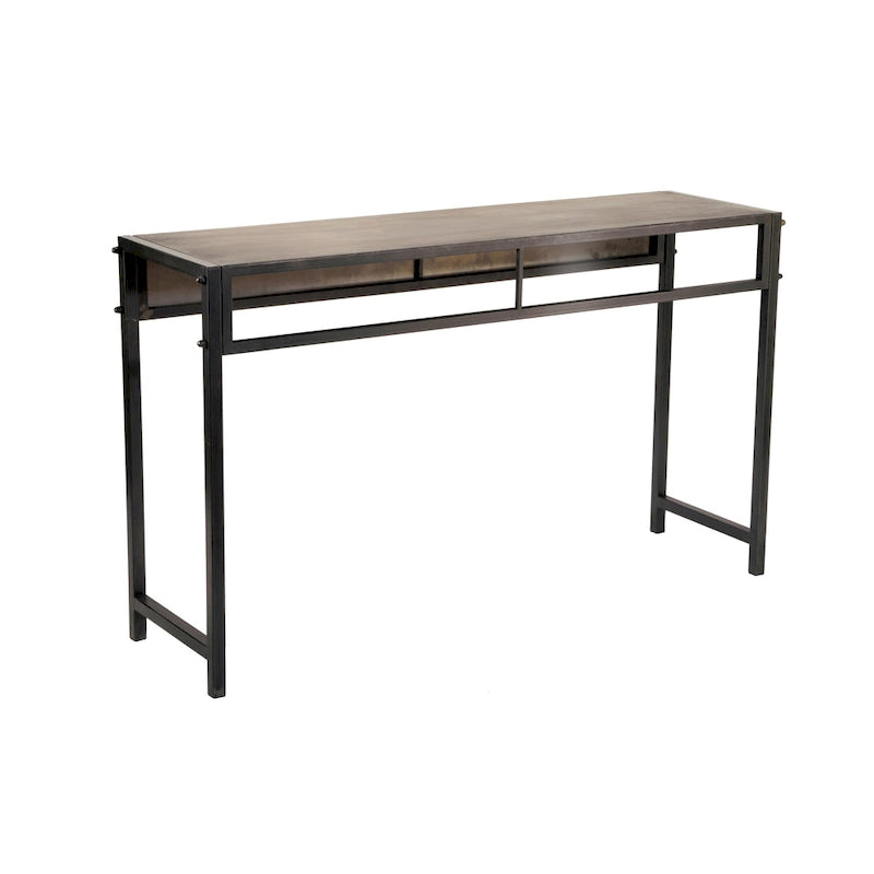 Console de salon en métal bronze Rehr Carbon Loft