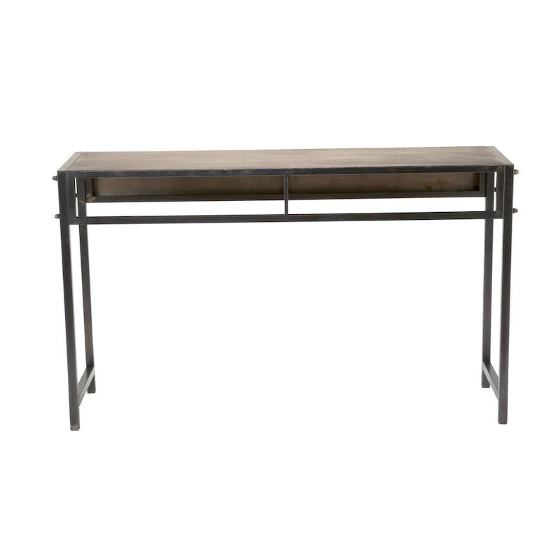 Console de salon en métal bronze Rehr Carbon Loft