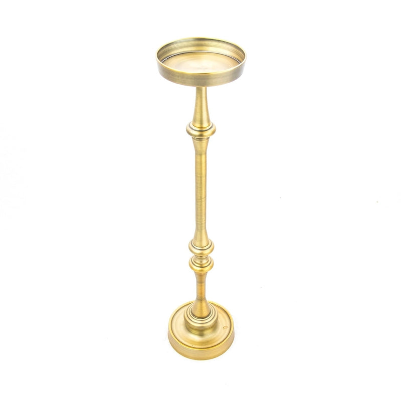Table d'appoint Glam Martini sur pied ronde de 6 po, Laiton