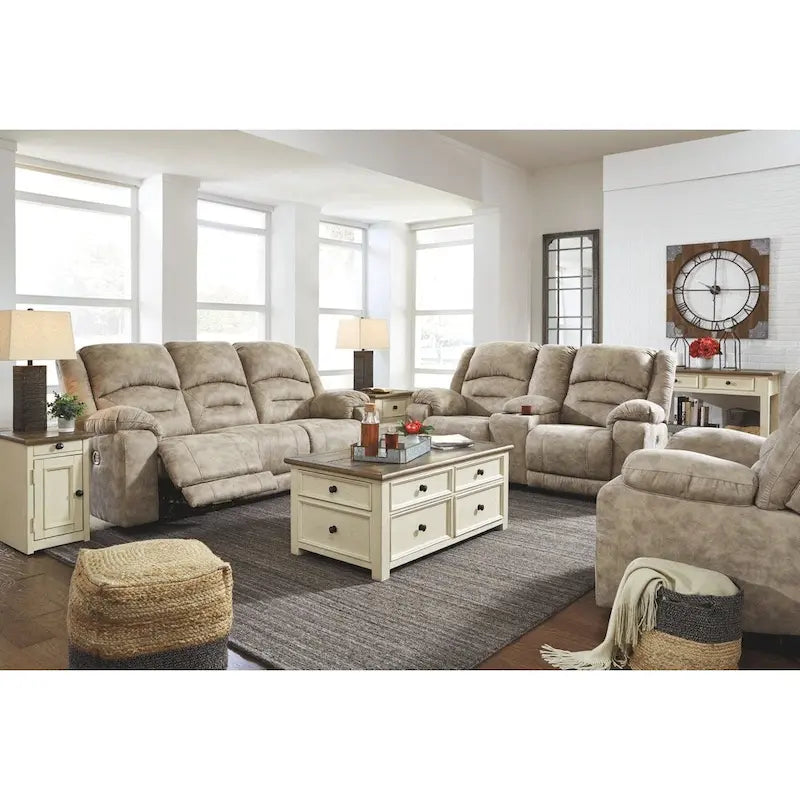 Table basse bicolore Bolanburg avec plateau relevable