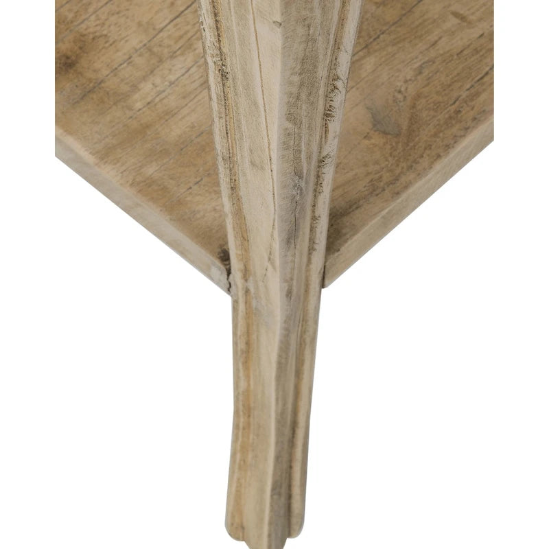 Table d'appoint en bois massif naturel non fini avec tiroir par East at Main