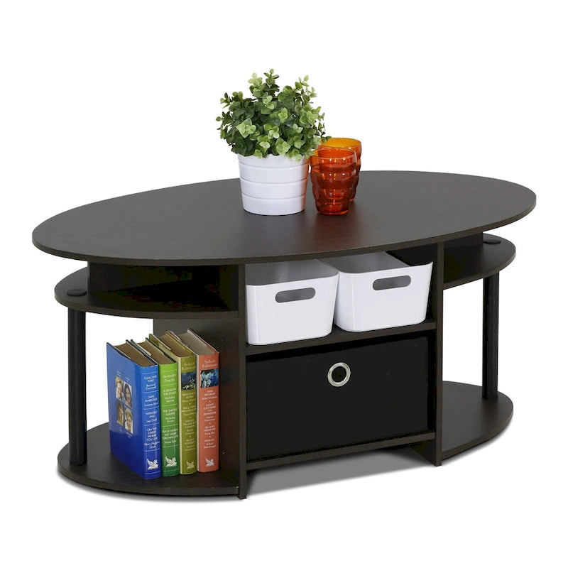 Table basse ovale Porch & Den Astor Noyer