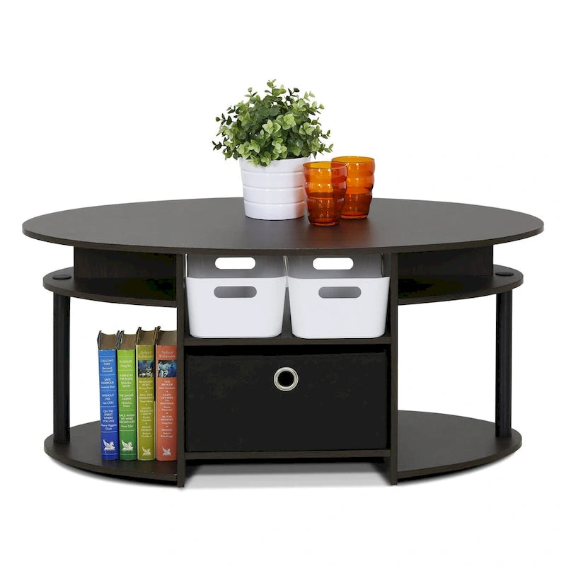 Table basse ovale Porch & Den Astor Noyer