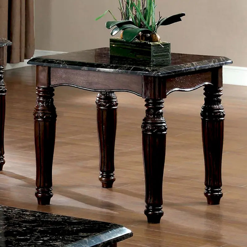 Ensemble de 3 tables basses et tables d'appoint Haia en bois espresso traditionnel par Furniture of America