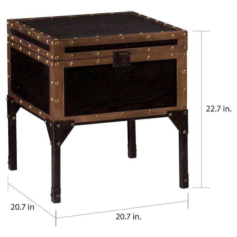 Table d'appoint malle ancienne Azul de SEI Furniture