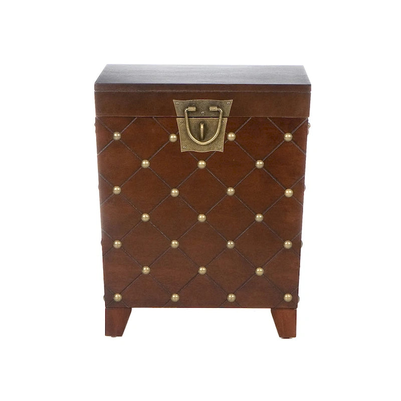 SEI Furniture Liatris – Coffre de bout de canapé expresso avec clous décoratifs