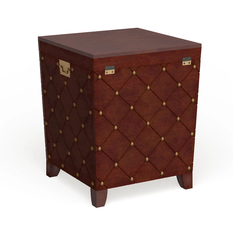 SEI Furniture Liatris – Coffre de bout de canapé expresso avec clous décoratifs