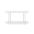 Table d'appoint ovale moderne Furinno Turn-N-Tube sans outils