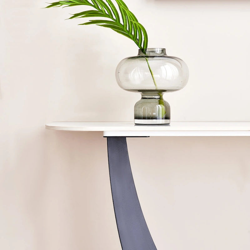 Console moderne, Design aux formes exquises, Cadre en métal avec patins réglables pour entrée