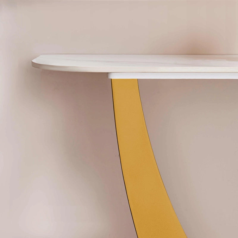 Console moderne, Design aux formes exquises, Cadre en métal avec patins réglables pour entrée