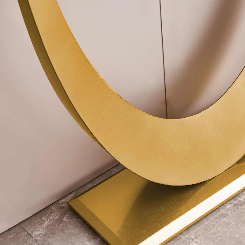Console moderne, Design aux formes exquises, Cadre en métal avec patins réglables pour entrée
