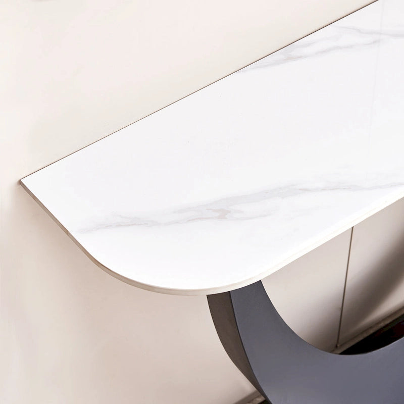 Console moderne, Design aux formes exquises, Cadre en métal avec patins réglables pour entrée