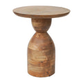 Sagebrook Home Table d'appoint sablier en bois de manguier - 16 x 16 x 19