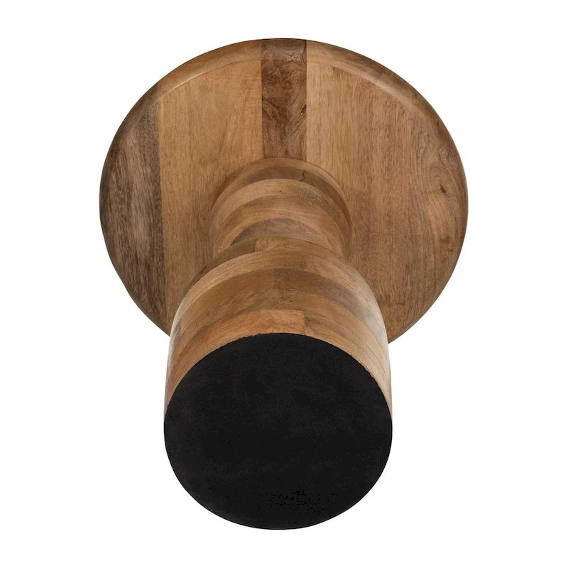 Sagebrook Home Table d'appoint sablier en bois de manguier - 16 x 16 x 19