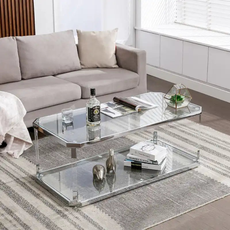 Tables basses en verre 112 cm