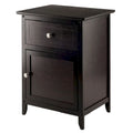 25 Espresso Brown Eugene Wooden Accent Table