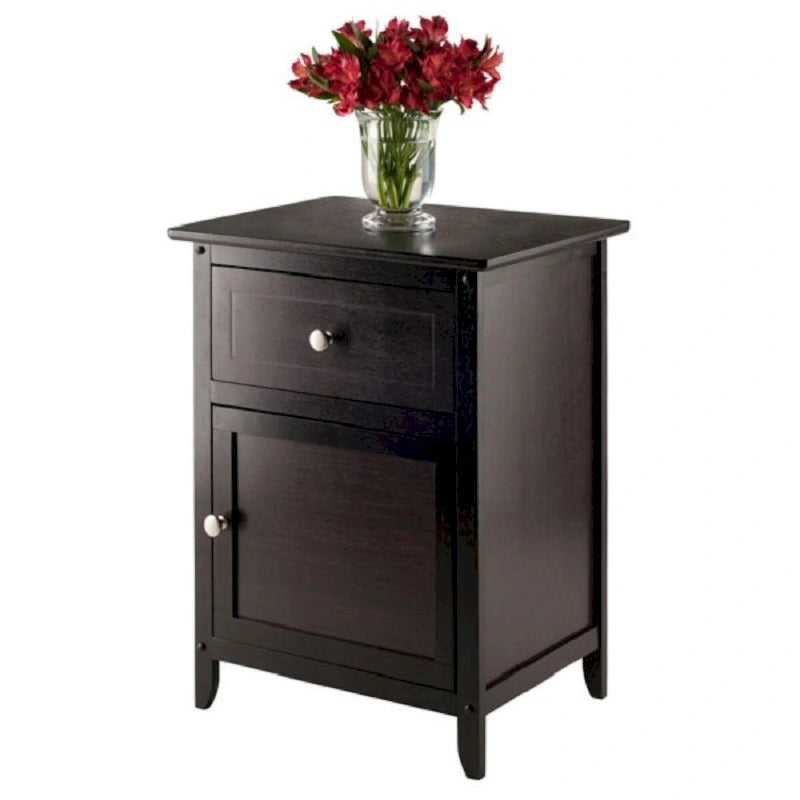 25 table d'appoint en bois Eugene marron expresso
