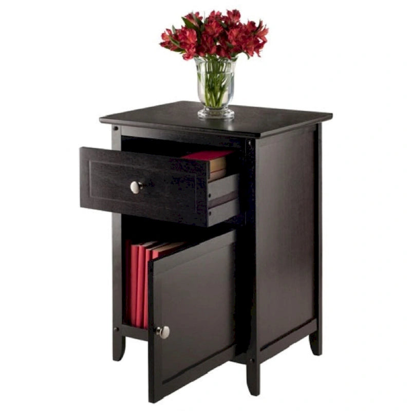 25 table d'appoint en bois Eugene marron expresso