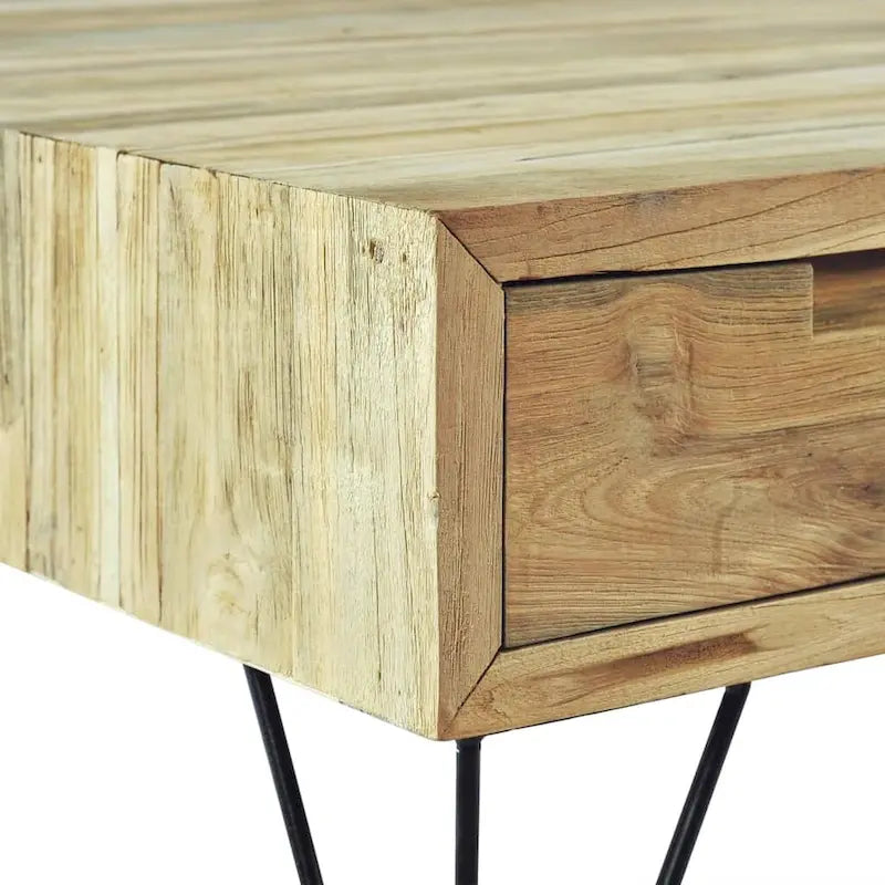 vidaXL Table basse 80x80x40 cm teck massif