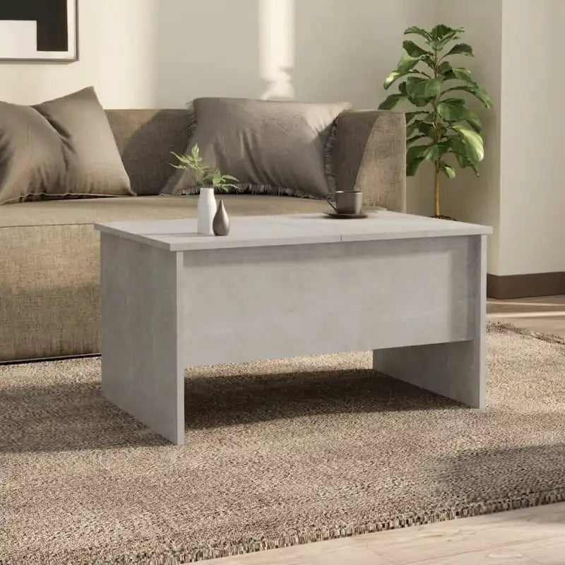 vidaXL Table Basse Relevable Table d'appoint Table d'appoint pour Canapé Bois d'ingénierie - 80 x 50 x 42,5 cm