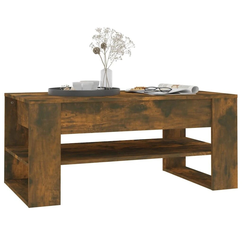 vidaXL Table Basse multicolore 40,2x21,7x17,7 Bois d'ingénierie