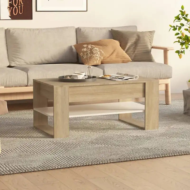 vidaXL Table Basse multicolore 40,2x21,7x17,7 Bois d'ingénierie