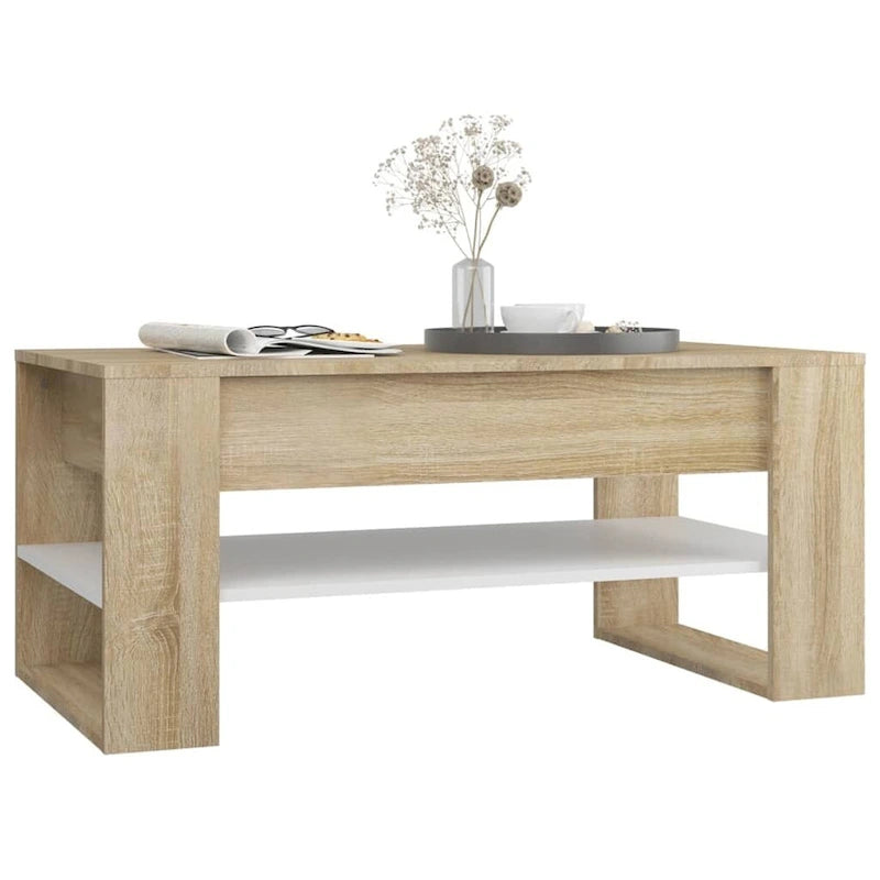 vidaXL Table Basse multicolore 40,2x21,7x17,7 Bois d'ingénierie