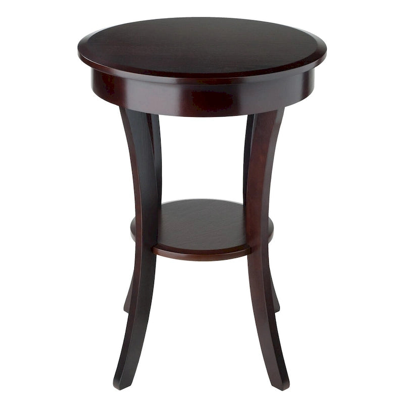 Table d'appoint ronde Sasha, Cappuccino - 20L x 20P x 27H.