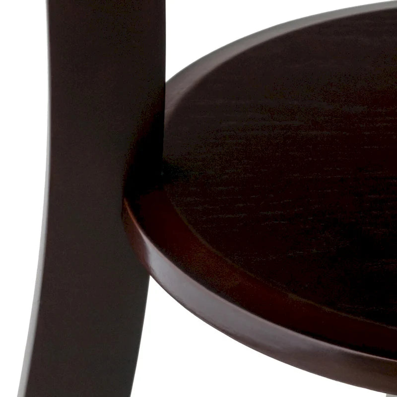 Table d'appoint ronde Sasha, Cappuccino - 20L x 20P x 27H.