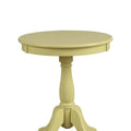 Table d'appoint ronde en bois de style traditionnel avec pied tourné - 55,88 H x 45,72 l x 45,72 L cm