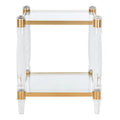 SAFAVIEH Couture Lirie Table d'appoint en acrylique - 20 L x 20 P x 24 H - 20Lx20Px24H