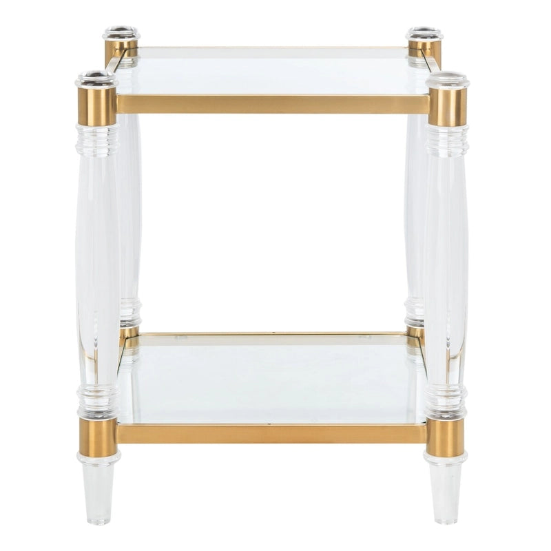SAFAVIEH Couture Lirie Table d'appoint en acrylique - 20 L x 20 P x 24 H - 20Lx20Px24H