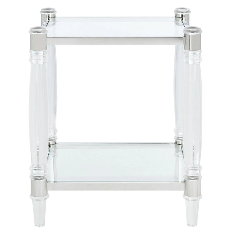 SAFAVIEH Couture Lirie Table d'appoint en acrylique - 20 L x 20 P x 24 H - 20Lx20Px24H