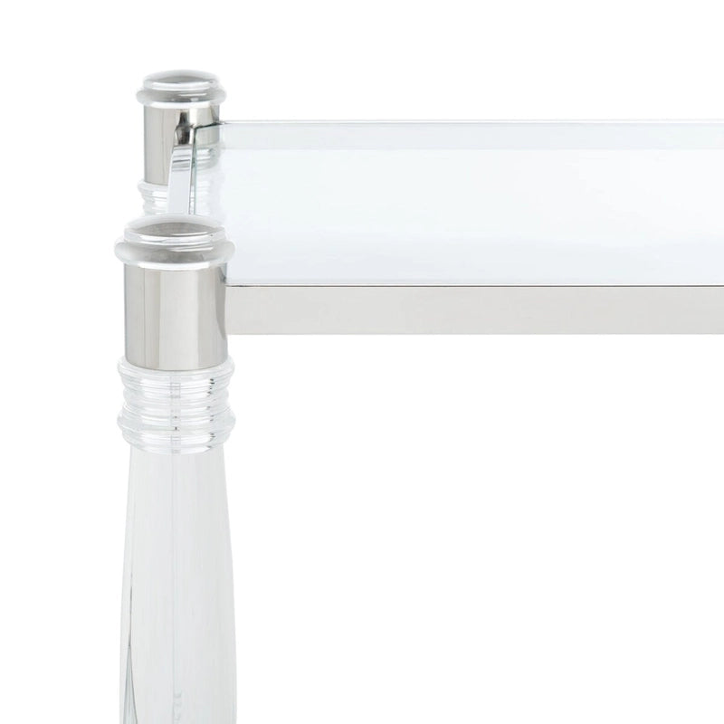 SAFAVIEH Couture Lirie Table d'appoint en acrylique - 20 L x 20 P x 24 H - 20Lx20Px24H
