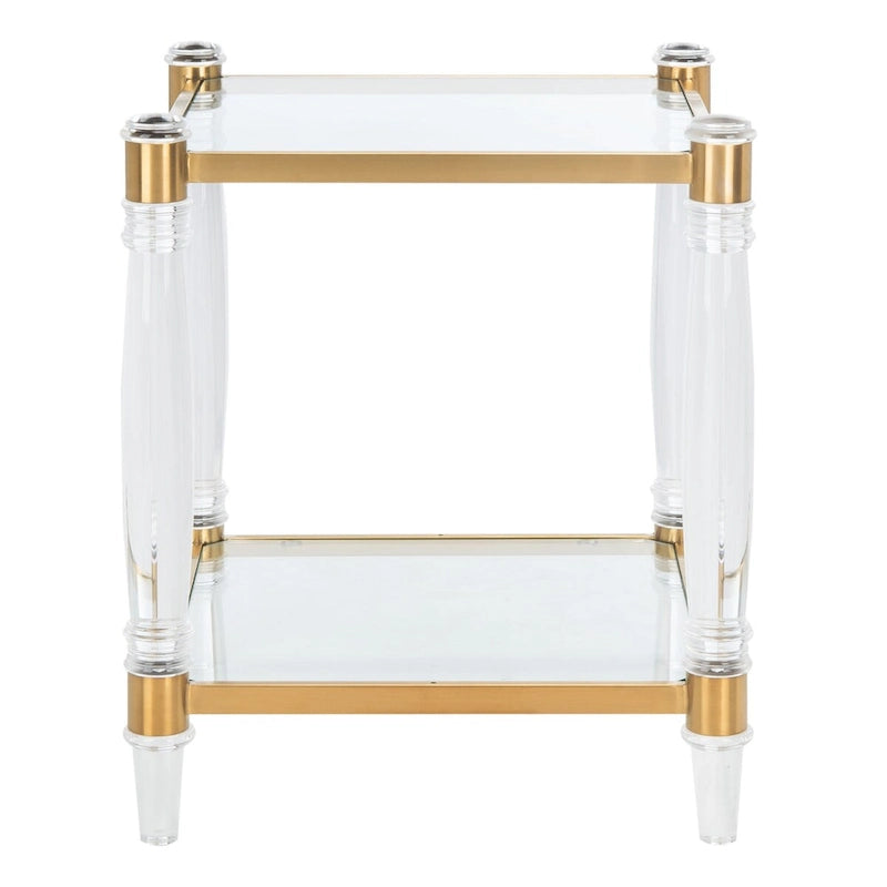 SAFAVIEH Couture Lirie Table d'appoint en acrylique - 20 L x 20 P x 24 H - 20Lx20Px24H