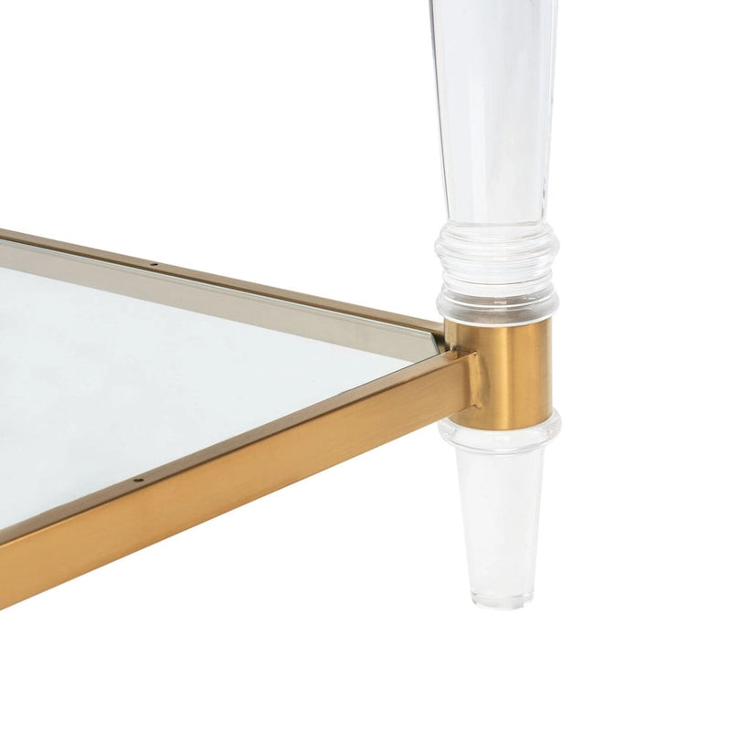SAFAVIEH Couture Lirie Table d'appoint en acrylique - 20 L x 20 P x 24 H - 20Lx20Px24H
