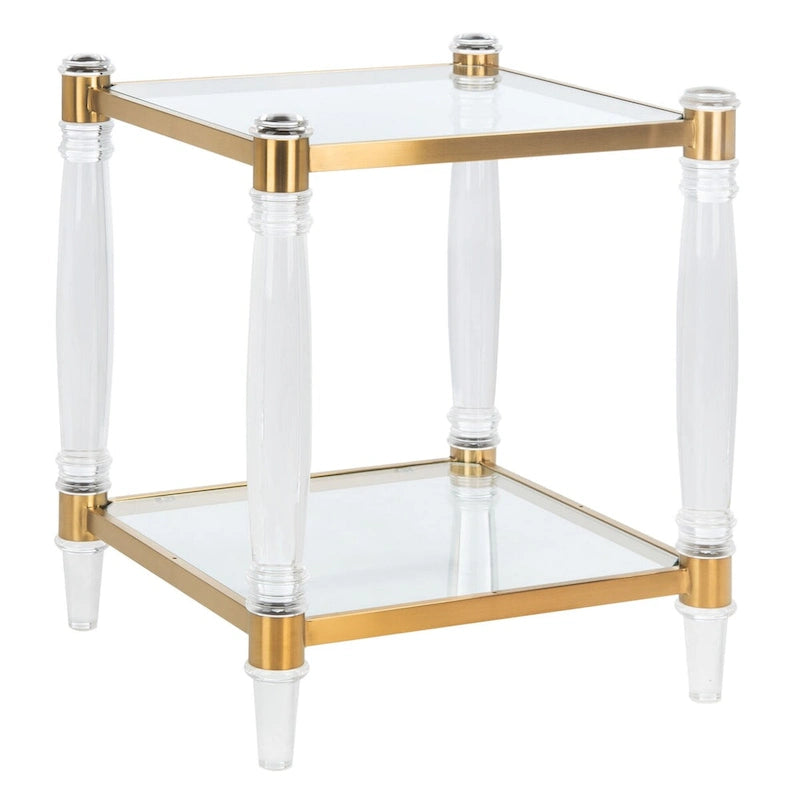 SAFAVIEH Couture Lirie Table d'appoint en acrylique - 20 L x 20 P x 24 H - 20Lx20Px24H