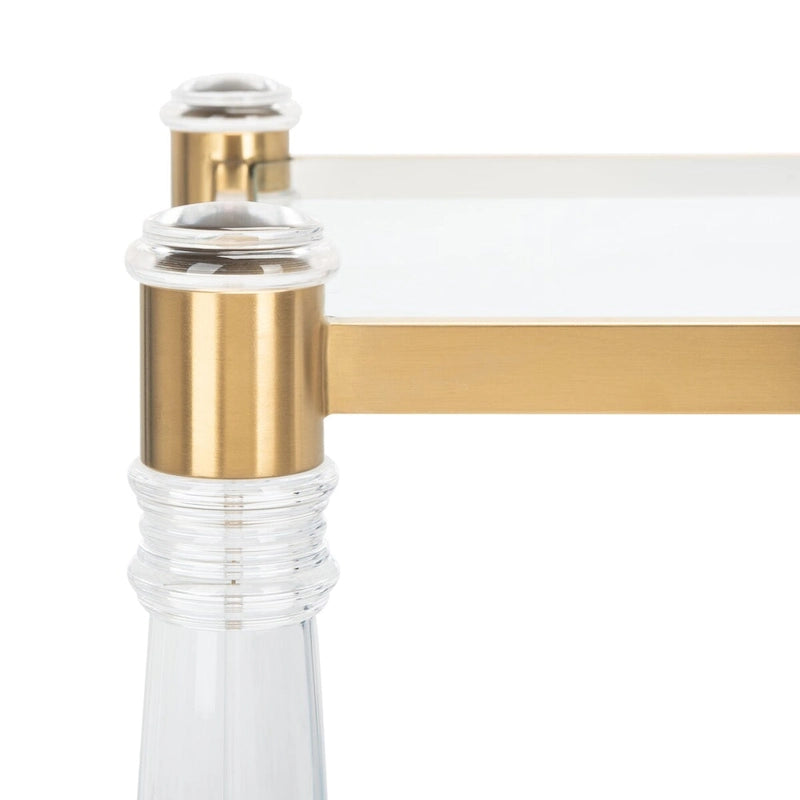 SAFAVIEH Couture Lirie Table d'appoint en acrylique - 20 L x 20 P x 24 H - 20Lx20Px24H