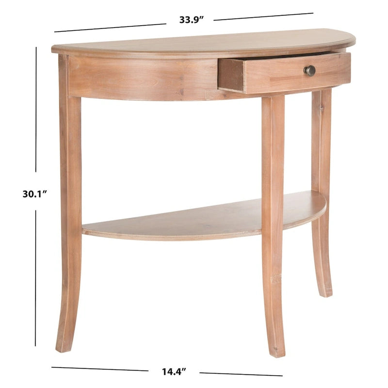 SAFAVIEH Sada Console gris cendré - 33.9 x 14.4 x 30.1 - 33.9 x 14.4 x 30.1 - 34Lx14Px30H