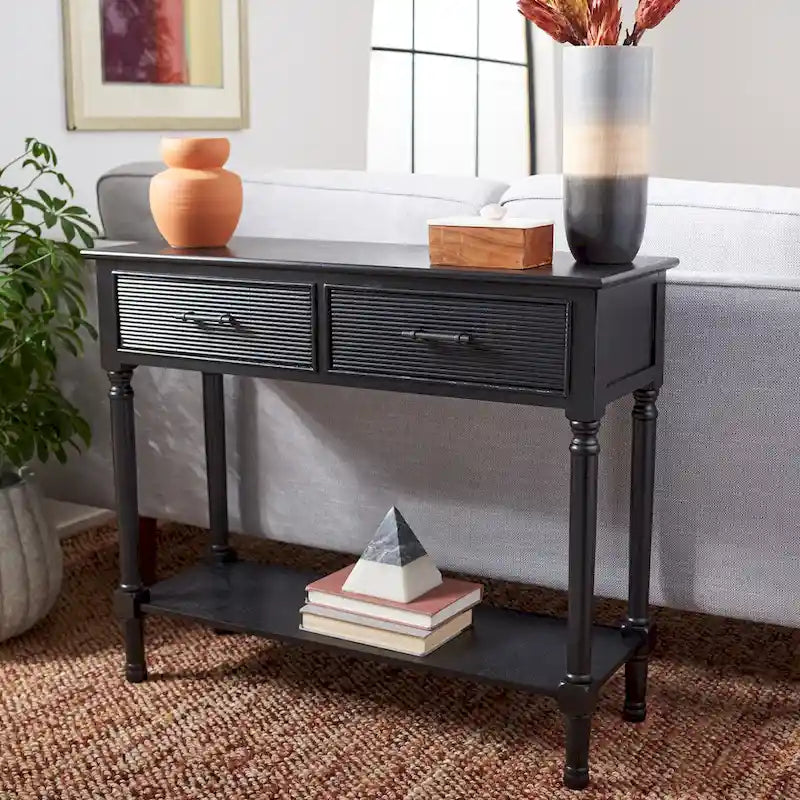 SAFAVIEH Sinda Console 2 tiroirs - 35,5 L x 13 P x 29,5 H - 36Lx13Px30H