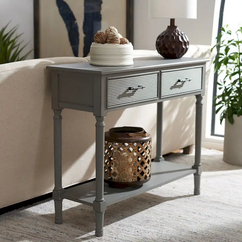 SAFAVIEH Sinda Console 2 tiroirs - 35,5 L x 13 P x 29,5 H - 36Lx13Px30H