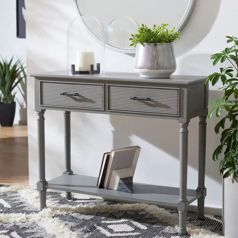 SAFAVIEH Sinda Console 2 tiroirs - 35,5 L x 13 P x 29,5 H - 36Lx13Px30H