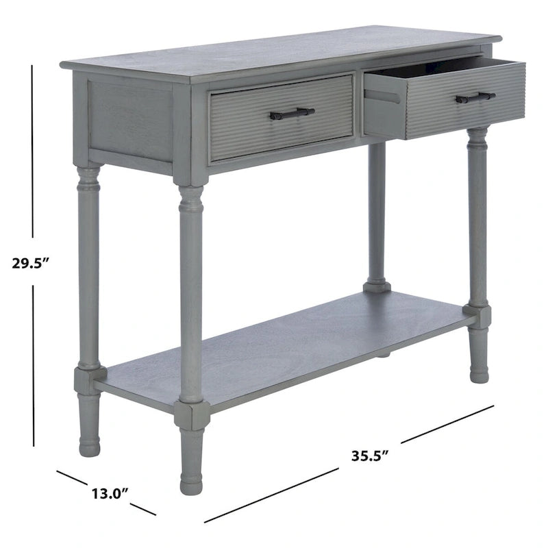 SAFAVIEH Sinda Console 2 tiroirs - 35,5 L x 13 P x 29,5 H - 36Lx13Px30H