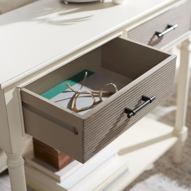 SAFAVIEH Sinda Console 2 tiroirs - 35,5 L x 13 P x 29,5 H - 36Lx13Px30H