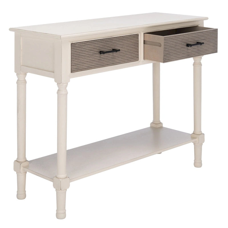 SAFAVIEH Sinda Console 2 tiroirs - 35,5 L x 13 P x 29,5 H - 36Lx13Px30H