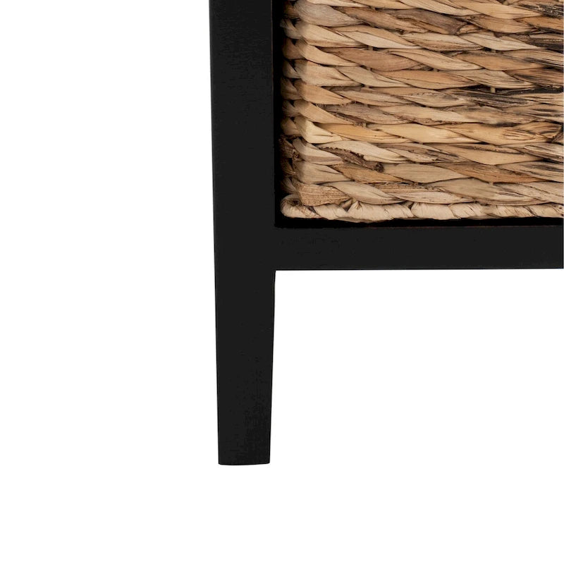 Table de rangement à 4 tiroirs Safavieh Hermine, aspect vieilli, noire - 15 x 11,8 x 35,8 - 15Lx12Px36H