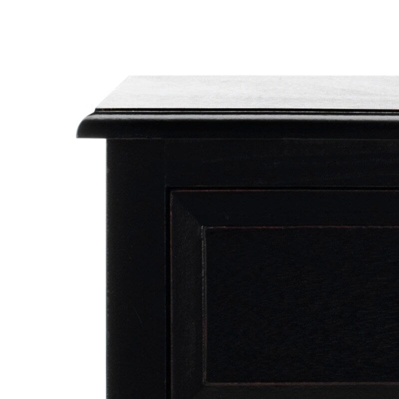 Table de rangement à 4 tiroirs Safavieh Hermine, aspect vieilli, noire - 15 x 11,8 x 35,8 - 15Lx12Px36H