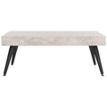 SAFAVIEH Clevie Table Basse Moderne - 43.3 x 23.6 x 16.5 - 43Lx24Px17H